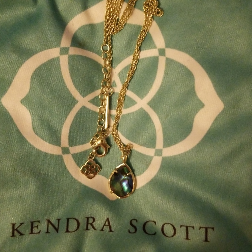 Kendra Scott Gold & Abalone Kiri Necklace